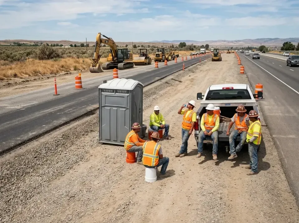 highway-road-construction-crew-007 — frequently asked questions, Porta Potty and Restroom Rentals in Scappoose, OR